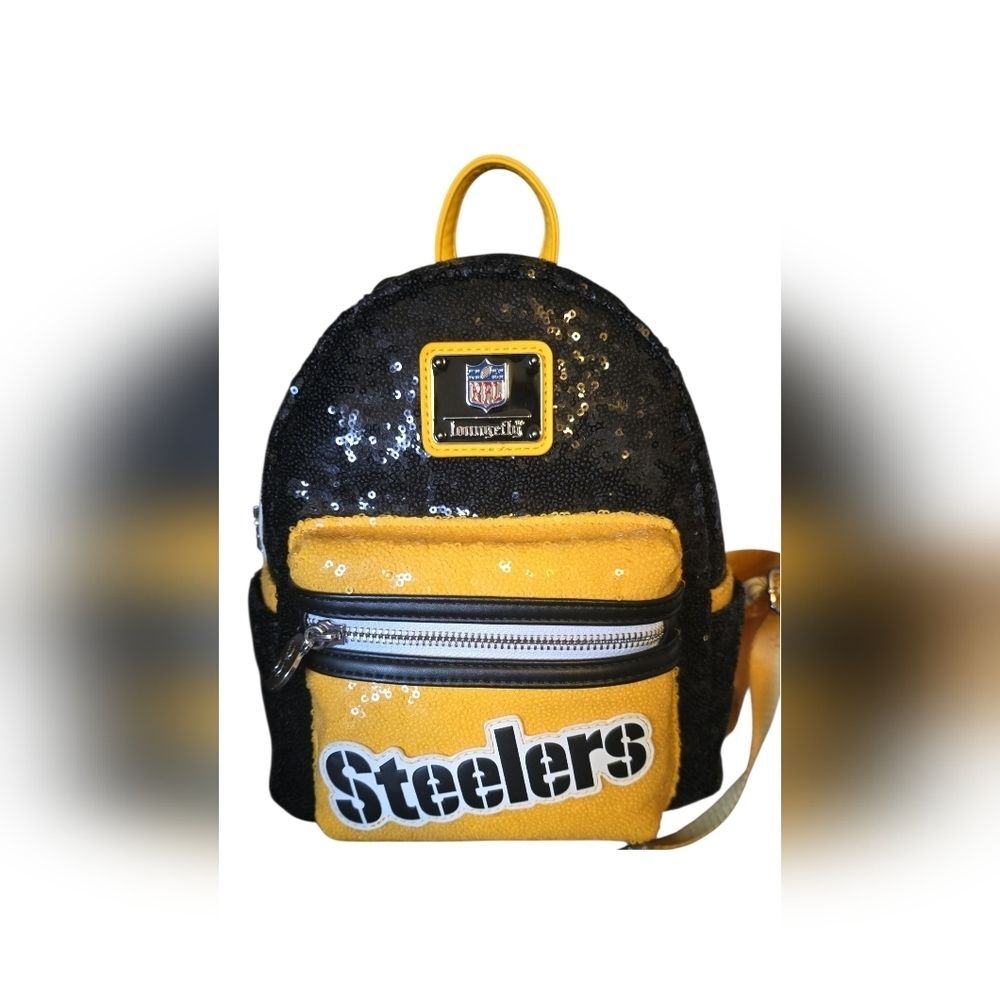 Loungefly NFL Pittsburgh Steelers Sequin Mini Backpack